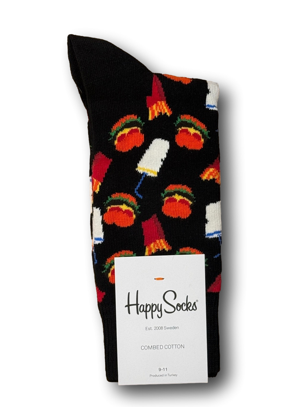 3/$18 Burgers, Fries, & Milkshakes Funny Novelty Crew Socks - NWT